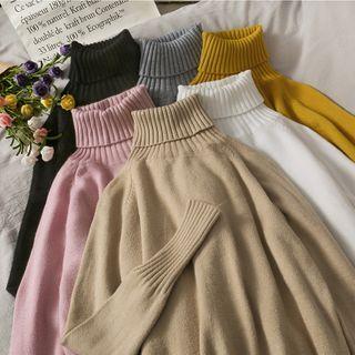 Turtleneck Slim-fit Long Sweater In 7 Colors