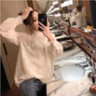 Lace Mock-neck Long-sleeve Top