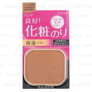 Kose - Elsia Platinum Makeup Favorite Moist Foundation Spf 22 Pa++ (#415 Ocher) (refill) 9.3g