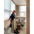 Plus Size A-line Long Cotton Skirt
