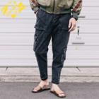 Washed Slim-fit Cargo Jeans