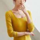 Padded Knit Top