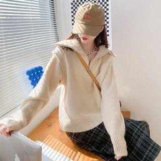 Long Sleeve Turtle Neck Knit Top