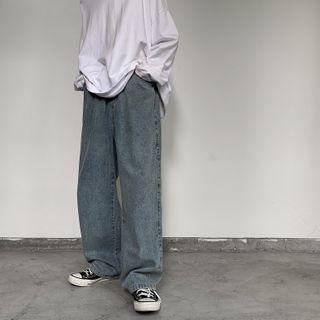 Drawstring Loose Fit Jeans