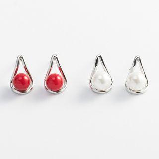 925 Sterling Silver Bead Droplet Earring