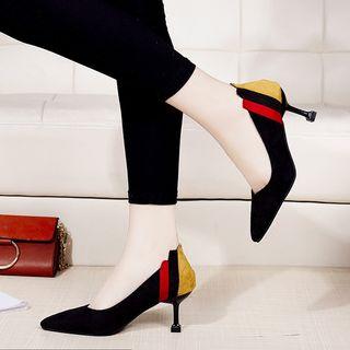 High-heel Multi-color Pumps