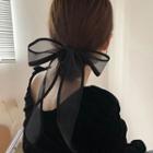 Ribbon Hair Tie 1 Pc - Black - One Size