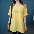 V-neck M Lange Long T-shirt