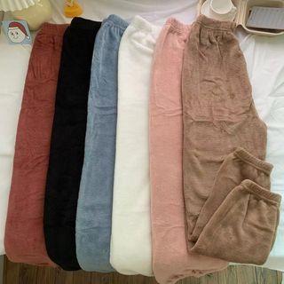 High Waist Loose Fit Fleece Jogger Lounge Pants