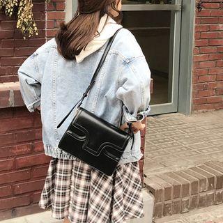 Detachable-hood Washed Denim Jacket