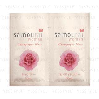 Samourai Woman - Champagne Rose Hair Care 1 Day Trial Set: Shampoo + Conditioner 2 Pcs