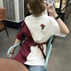 Check Mock-two Short-sleeve Top