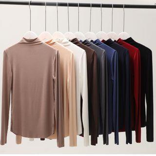 Long-sleeve Mock-neck Top / Set