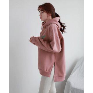 Lettering Cotton Hoodie