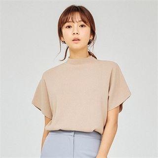 Crew-neck Dolman-sleeve Knit Top
