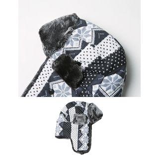 Patterned Trapper Hat