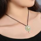 Retro Flower Necklace As Shown In Figure - 70cm