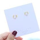 Deer Stud Earring 1 Pair - Silver - One Size