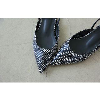 Pointy-toe Sling Back Flats (2 Designs)