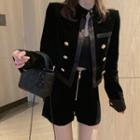 Double-breasted Jacket / Zip Shorts