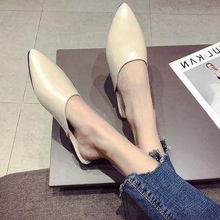 Pointy Toe Flat Mules