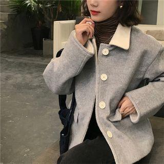 Woolen Pocketed Coat