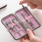 Manicure Set With Animal Print Case