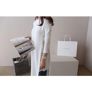 Tie-detail Ribbed Knit Vest