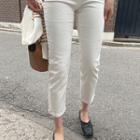 Hidden Band-waist Straight Leg Pants