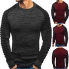 Ribbed Panel Sweater