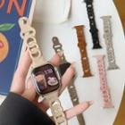 Faux Leather Apple Watch Band (various Designs)