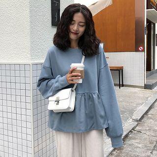Plain Ruffle Pullover