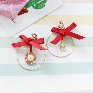 Asymmetric Hoop Earring / Clip-on Earring