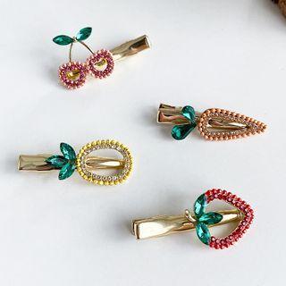 Fruit Rhinestone Hair Clip
