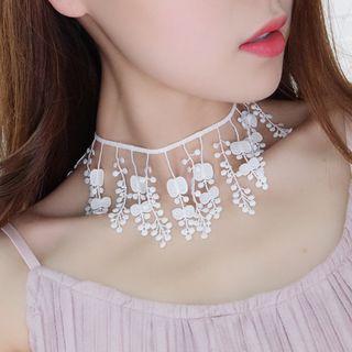 Fringed Crochet Choker