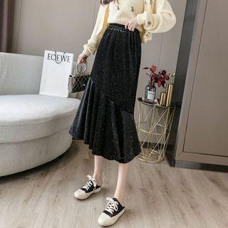 High-waist Glitter Mermaid Skirt