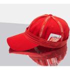 Letter Buckle Cap Red - One Size