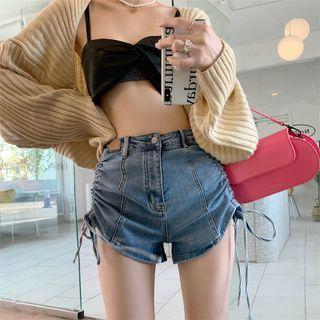 Lace-up Short Jeans