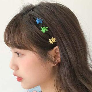 Plastic Flower Mini Hair Clamp