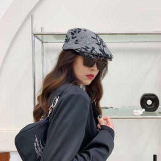 Branches Print Flat Cap