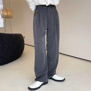 Striped Dress Wide-leg Pants