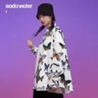Butterfly-print Loose Shirt