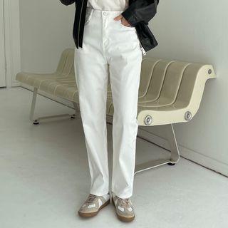 Cotton Tapered Jeans