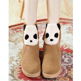Platform Panda Short Snow Boots