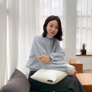 Round-neck Sherpa-fleece Pullover