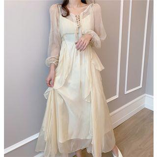 Long-sleeve Lace-up Light Jacket