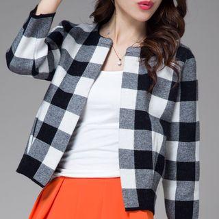 Gingham Cardigan