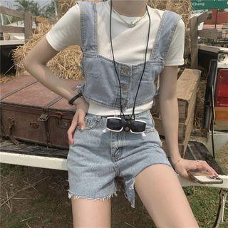 Denim Camisole Top / Short-sleeve T-shirt