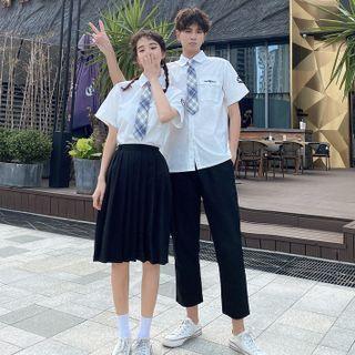 Short-sleeve Shirt / A-line Skirt / Pants / Tie