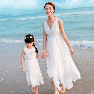 Family Matching Sleeveless Maxi Dress